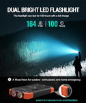 Solar Charger 10000mAh Portable Power Bank - Waterproof, Shockproof, Dual USB Ports, LED Flashlight, Compass Carabiner