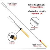 Ezire Telescoping Marshmallow Roasting Sticks - Perfect for Campfires and BBQs