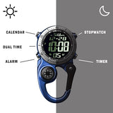 Digital Backpacker Clip Watch