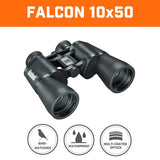 Bushnell Falcon 10x50 Porro Prism Binoculars - Powerful Optics for Outdoor Enthusiasts