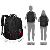 Large Capacity Travel Backpack - TSA Friendly, Organized, and Durable