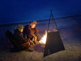 Folding Camp Stove Windscreen with Storage Bag