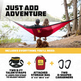 Wise Owl Outfitters Camping Hammock - Comfortable, Compact, and Easy Setup