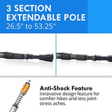 Hiking Poles - Lightweight Aluminum Trekking Poles with Twist Lock System and Anti-Shock Springs