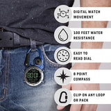 Digital Backpacker Clip Watch