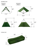 Folding Camp Stove Windscreen with Storage Bag