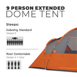 CORE 9-Person Tent - Spacious, Durable, and Weather-Resistant