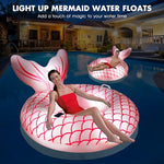 Sinbyuer Mermaid Solar-Powered Pool Float - Magical Mermaid Pool Lounger