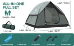 Kejector Camping Tent for 2-3 Persons - Easy Setup, Durable Construction, and Sun Protection