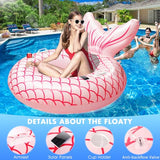 Sinbyuer Mermaid Solar-Powered Pool Float - Magical Mermaid Pool Lounger