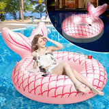 Sinbyuer Mermaid Solar-Powered Pool Float - Magical Mermaid Pool Lounger