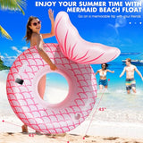 Sinbyuer Mermaid Solar-Powered Pool Float - Magical Mermaid Pool Lounger