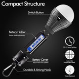 Portable LED Tent Light Bulb - Compact, Waterproof, Battery-Powered Camping Lantern