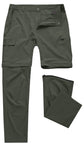 Mens Hiking Convertible Pants Waterproof Lightweight Quick Dry