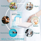 MuLing Disposable Cotton Bath Towels - Large, Eco-Friendly, and Convenient for Travel and Daily Use