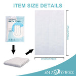 MuLing Disposable Cotton Bath Towels - Large, Eco-Friendly, and Convenient for Travel and Daily Use