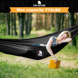 Covacure Double Camping Hammock with Mosquito Net - Lightweight and Durable