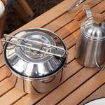 1.0 Liter Stainless Steel Camping Bowls with Locking Lid