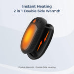 2-in-1 Rechargeable Hand Warmer - 5200mAh Battery, 12 Hours of Heat, Portable for Winter Activities