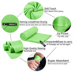 Rainleaf Microfiber Towel - Ultra Absorbent, Fast Drying, and Compact for Travel, Sports, and Outdoors