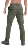 Mens Hiking Convertible Pants Waterproof Lightweight Quick Dry