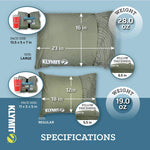 Drift Klymit Shredded Memory Foam Pillow - Ultimate Comfort for Travel and Camping