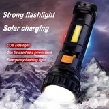 Solar/Rechargeable Multi Function 1000 Lumens LED Flashlight