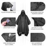 Hooded Rain Poncho