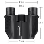 Aurosports 10x25 Binoculars for Adults and Kids, Large View Compact Binoculars with Low Light Vision, Easy Focus Small Binoculars for Bird Watching Outdoor Travel Sightseeing Concert Hunting Hiking