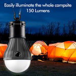 Portable LED Tent Light Bulb - Compact, Waterproof, Battery-Powered Camping Lantern