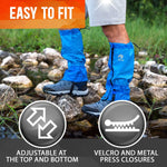 Waterproof Adjustable Leg Gaiters: for Hiking in Mud, Sand, and Snow