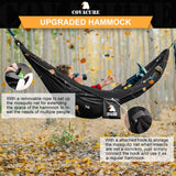 Covacure Double Camping Hammock with Mosquito Net - Lightweight and Durable