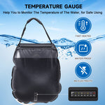 Solar Camping Shower Bag - 5 Gallons/20L, Heat Absorbing, Portable Outdoor Shower