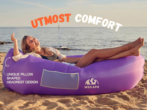 WEKAPO Inflatable Air Lounger - Ultimate Outdoor Comfort