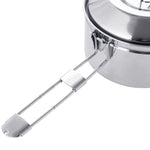 1.0 Liter Stainless Steel Camping Bowls with Locking Lid