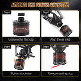 HANUU Full-Face Gas Mask Respirator