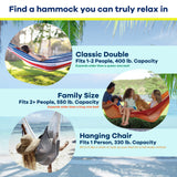 Yellow Leaf Handwoven Cotton Rope Hammock - Luxurious Comfort with Social Impact