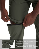 Mens Hiking Convertible Pants Waterproof Lightweight Quick Dry