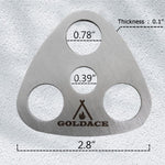 GOLDACE Adjustable Campfire Hook Chain and Fixing Plate Set