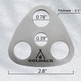 GOLDACE Adjustable Campfire Hook Chain and Fixing Plate Set