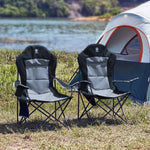 EVER ADVANCED High Back Padded Folding Camping Chair - Ultimate Comfort for Outdoor Adventures