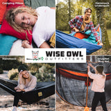 Wise Owl Outfitters Camping Hammock - Comfortable, Compact, and Easy Setup