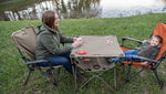 ALPS Mountaineering Eclipse Table - Portable Outdoor Table with Built-In Beverage Holders