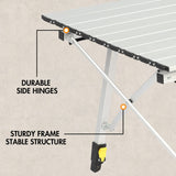 PORTAL Adjustable Height Folding Camping Table - Compact, Lightweight, and Easy Setup Outdoor Table