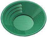 Green Plastic Gold Pan with Two Types of Riffles