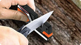 6-In-1 Pocket Knife Sharpener & Survival Tool, with Fire Starter & Whistle