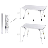 Camp Field Camping Table with Adjustable Legs