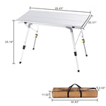 Camp Field Camping Table with Adjustable Legs