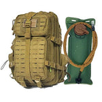 Tactical Backpack + Hydration Bladder with Emergency Tools & Survival Gear