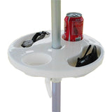 Beach Umbrella Table with Cup Holders